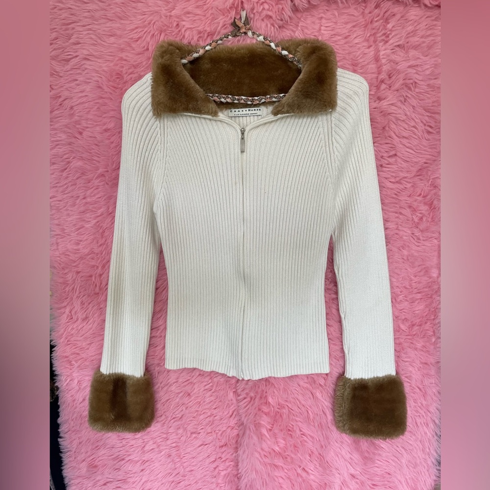 Crazy Horse Liz Claiborne Fuzzy Long sleeve